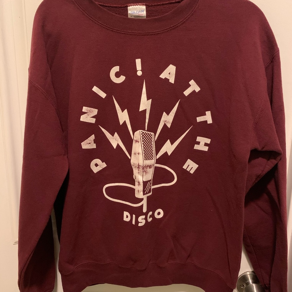 Panic! At the Disco Burgundy Crewneck Sweater